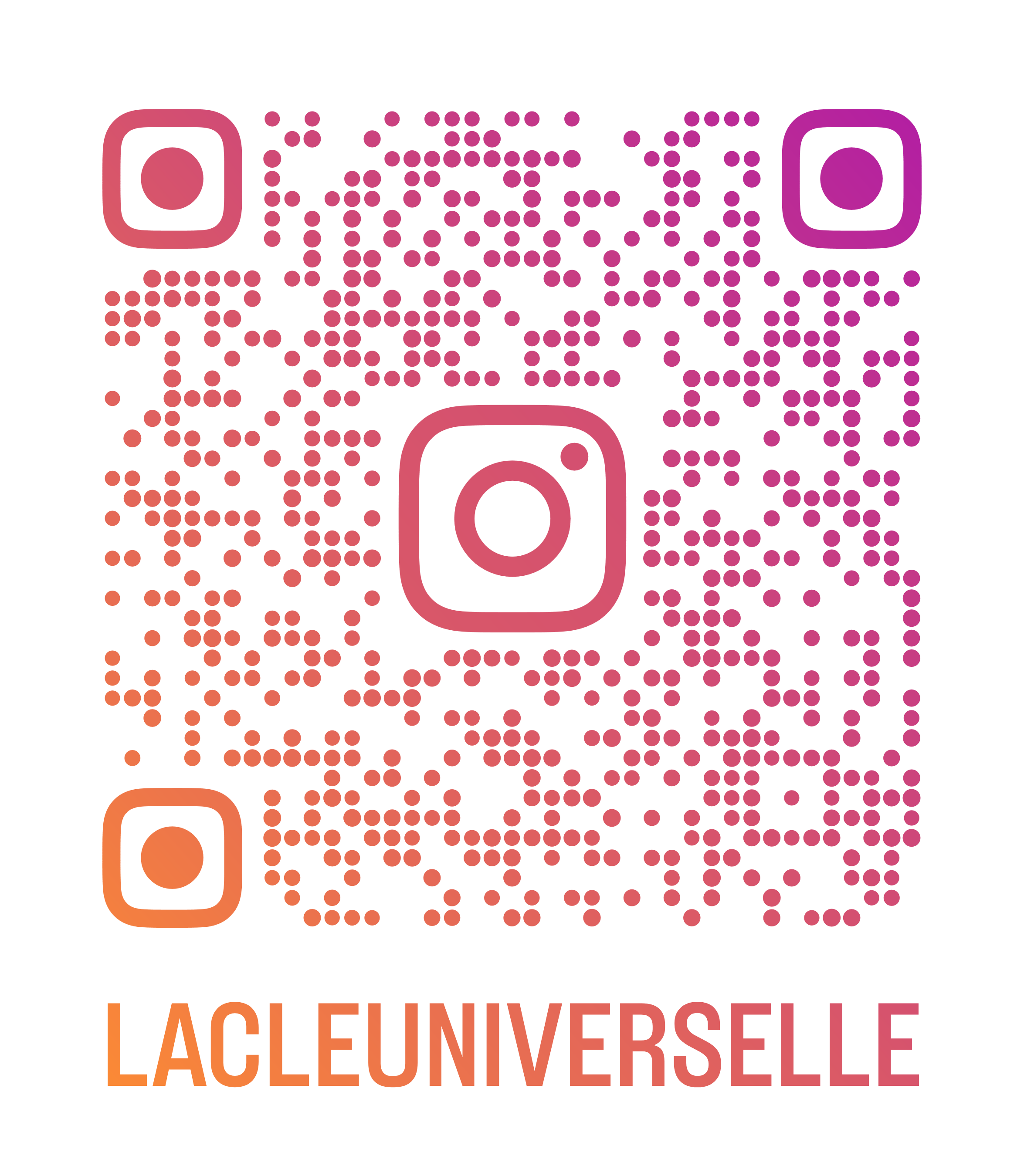 QR code Instagram La clé universElle